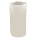 Cúpula Tulipa Vidro Tubo Redondo 9x18cm Fosco Lustre Arandela Lampião Muller