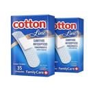Curativo BandAid Family Care kit 2 Caixas Com 35 Unidades Cotton Line Curativo BandAid Family Care kit 2 Caixas Com 35 Unidades Cotton Line