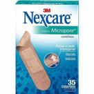 Curativo nexcare 3m micropore - 35 unidades