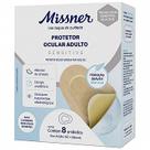 Curativo protetor ocular missner adulto adesivo de silicone cx. 8 unidades