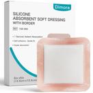 Curativos para feridas Dimora Silicone Superabsorvente 5x5cm, 10 pacotes