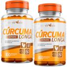 Curcum a Longa Extrato Puro 2 Frascos 200 cápsulas - Ervais Premium