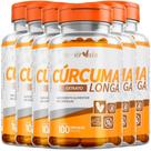 Cúrcum Açafrã da Terra Concentrado 6 Frascos 600 cáps