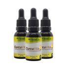 Curcuvita Para Dores 03 Frascos de 30ml 12 Gotas Dia