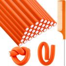 Curling Rods Syhood, 30 unidades de rolos de espuma torcida com pente para cabelo