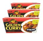 Curry Golden S&b Ookara Extra Hot 220g (Kit com 3)