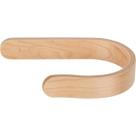 Curtain Holdbacks Waveply Wood em forma de U Hook Maple, conjunto de 2