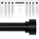 Curtain Rod, hei! querido ferro preto ajustável de 122-213 cm