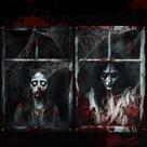 Curtain Sel Natural Halloween Ghost Window Decoration 79x120cm, 2 unidades
