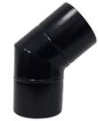 Curva 45 Para Chaminé Duto 10 Polegadas Preta 254mm Solda