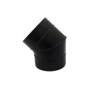 Curva 45 preta de 200 mm de diâmetro