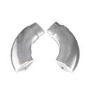 Curva corrimao aluminio barra chata brilhante parede kit 2 un