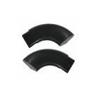 Curva corrimao nylon preto barra chata parede 1 par