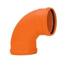 Curva Curta 90 x 100 com Bolsa DN 40 a DN150 - Amanco Silentium PVC Mineralizado Auto Ext.