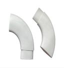 Curva de aluminio branco para corrimao chata parede 1 par
