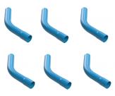 CURVA IRRIGAÇÃO 45 DN75 PN80 PVC RÍGIDO PTI CONEXOES - KIT C/6un