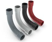 Curva Longa Pvc 90º c/ Bolsa 1" Masster 36056006 Cinza