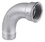 Curva M.F 3/4 90º Galvanizada Macho X Femea - Bsp - Mech