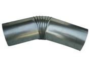 CURVA PARA CHAMINÉ 45º 130MM GALVANIZADA