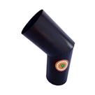 Curva para Tubo de Chaminé Preto Diâmetro 10cm