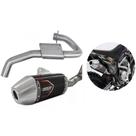 Curva + Ponteira Foco Racing CRF 250F Concept Pro Preto Curva + Ponteira Foco Racing CRF 250F Concept Pro Preto