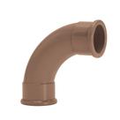 Curva soldavel pvc marrom 90 50mm amanco