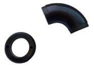 Curva Tubular Redonda de Nylon Para Tubo Corrimão - 1 Und
