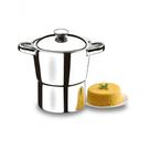 Cuscuzeira 16cm Polido 2l Linha Lyon Inox