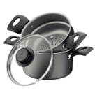 Cuscuzeira 16cm turim chumbo aluminio com revestimento antiaderente tramontina