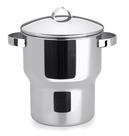 Cuscuzeira Aço Inox Aparelho Cuscuz 3L Fogão Indução Forma