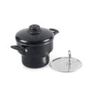 Cuscuzeira Antiaderente 16cm Preto Nacional