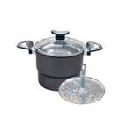 Cuscuzeira Antiaderente -Cuscuzeiro Vapor com Tampa de Vidro Cuscuzeira Antiaderente -Cuscuzeiro Vapor com Tampa de Vidro