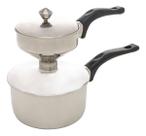 CUSCUZEIRA INDIVIDUAL DE ACO INOX 25x12x17,5cm