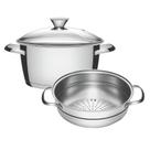 Cuscuzeira Inox Tramontina 20cm e 3,1L Tampa de Vidro