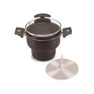 Cuscuzeiro 14 com Tampa de Vidro Black 610014 - Fortaleza