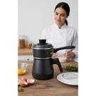 Cuscuzeiro 1L Preto Alumínio: Cozinha Rápida e Prática!