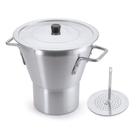 Cuscuzeiro Aluminio Polido Profissional 26cm 9L Nacional