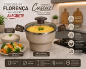 Cuscuzeiro Florenca18 Antiaderente Bege com Tampa De Vidro Cuscuzeiro Florenca18 Antiaderente Bege com Tampa De Vidro