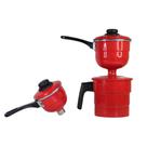 Cuscuzeiro individual nordestino para duas pessoas Vermelho