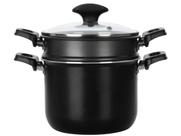 Cuscuzeiro induct+ com antiaderente quartzo para indução 16cm - Multiflon