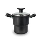 Cuscuzeiro Teflon Antiaderente 14cm com Tampa de Vidro