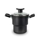 Cuscuzeiro Teflon Antiaderente Tampa de Vidro 14cm Cuscuzeiro Teflon Antiaderente Tampa de Vidro 14cm