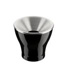 Cuspideira De Vinho Para Degustação Preto Branco Inox 2.5L