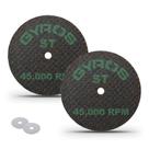 Cut-Off Wheels Gyros 1,5", resina, reforçada com fibra de vidro, 2 unidades