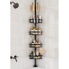Cutefafa Shower Caddy Corner Organizer à prova de ferrugem com 4 cestos