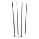 Cutelaria Kit Espátula Desencravador Bisturi Inox 4 Item
