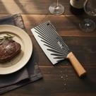 Cutelo Cozinha Aço Inox Cabo Madeira 30cm Profissional