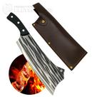 Cutelo de Aço Inox 37cm Full Tang com Bainha Ideal Para Churrasco SLKLAF115AB Cutelo de Aço Inox 37cm Full Tang com Bainha Ideal Para Churrasco SLKLAF115AB