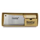 Cutelo em Aço Manganês Cabo Madeira 7" Full Tang Resistente - Bestfer