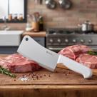Cutelo Faca Machadinha Profissional Para Açougueiro Churrasco Culinária Cozinha Casa 8 Polegadas